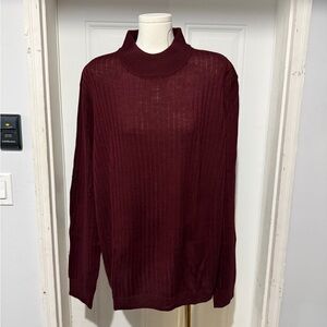 Saks Fifth Avenue Men's Deep Red Turtleneck Sweater